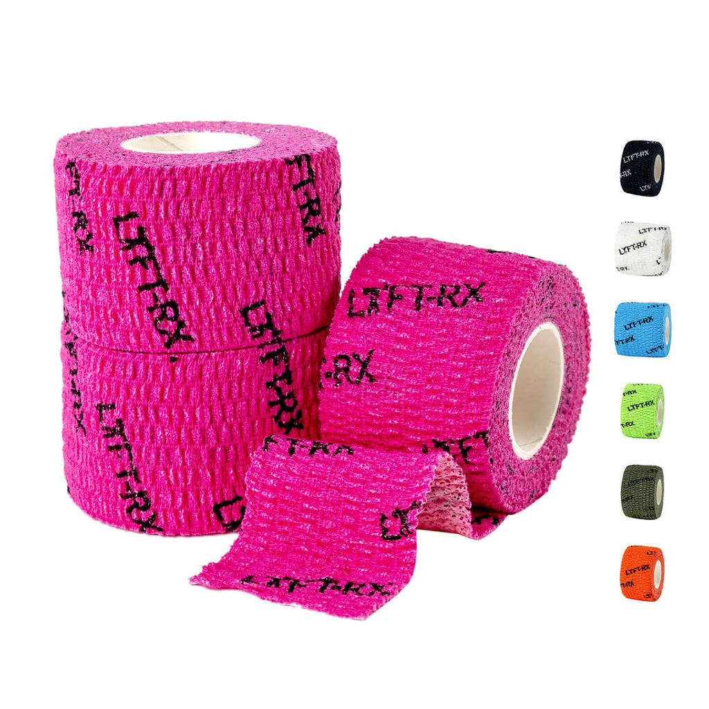 pink lyft rx weight lifting tape crossfit
