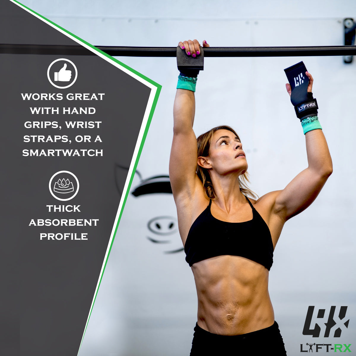 LYFT-RX Gradient Sweatbands Green