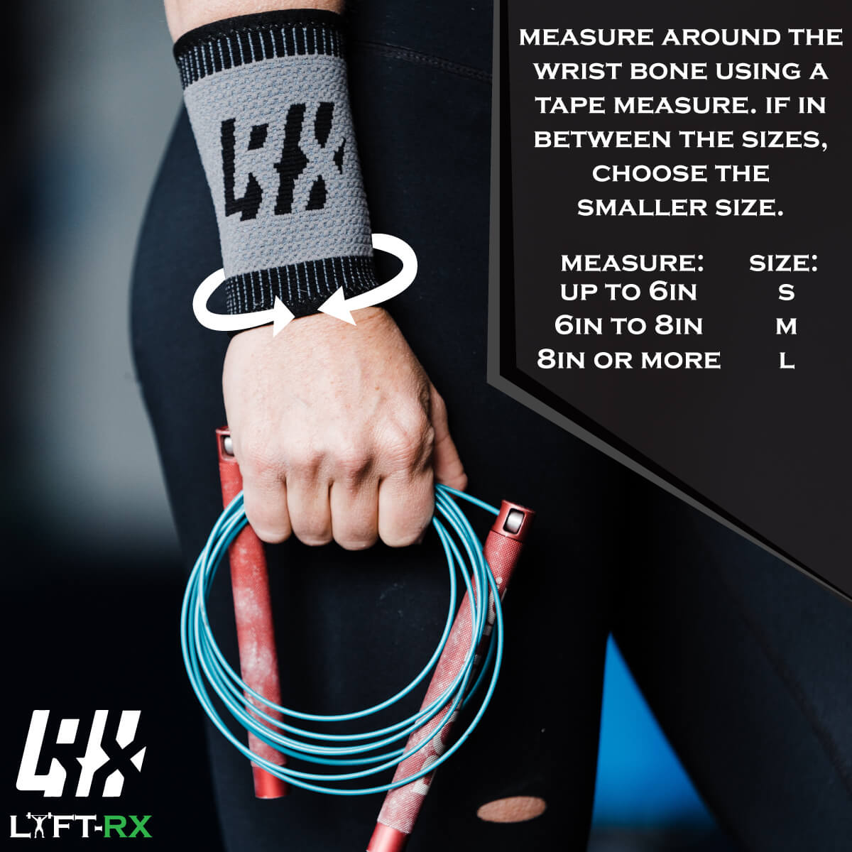 LYFTRX Wristbands Dégradé – Bracelets Anti-Transpiration Épais 5 Pouces Pour Muscu, CrossFit, Haltérophilie, Gym – Paire De Sweatbands Gradient Style