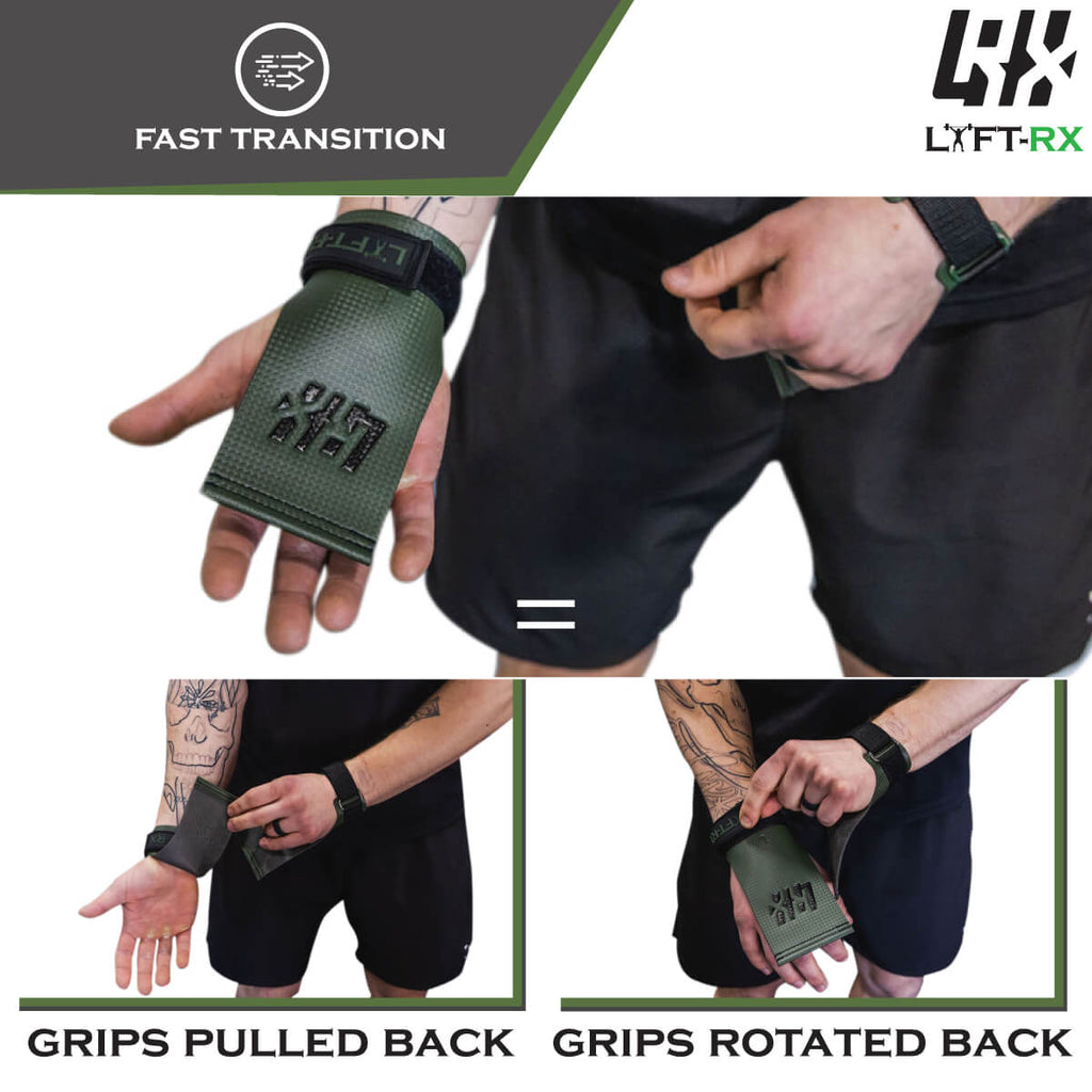 lyftrx grips showing demo of transition techniques