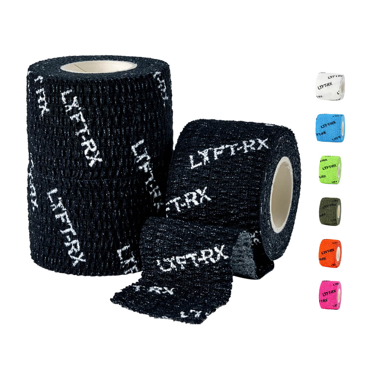 LYFT-RX Weightlifting Hook Grip Tape - Black 3PACK, 1.5-inch wide