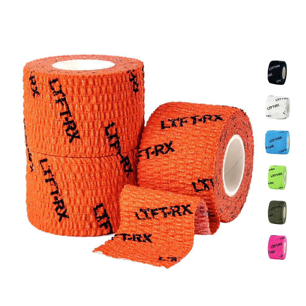 orange lyftrx hook grip tape 3 pack 3 rolls