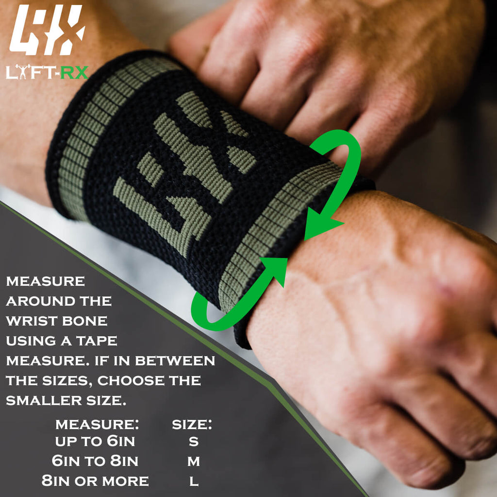 sizing information of lift rx wrist bands